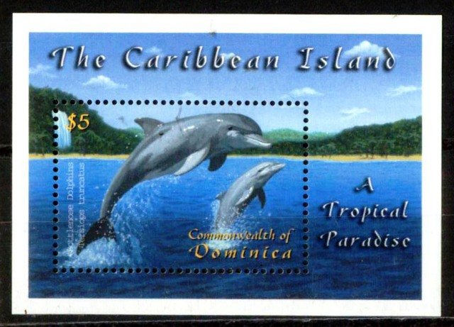 Dominica 2001, Caribbean Fauna, Dolphin Fish, S/Sheet, MS3127d, MNH