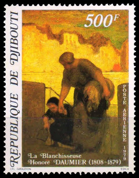 DJIBOUTI 1979 - Death Centenary of Honora Daumier (painter), S.G. 770, Cat £ 8.25