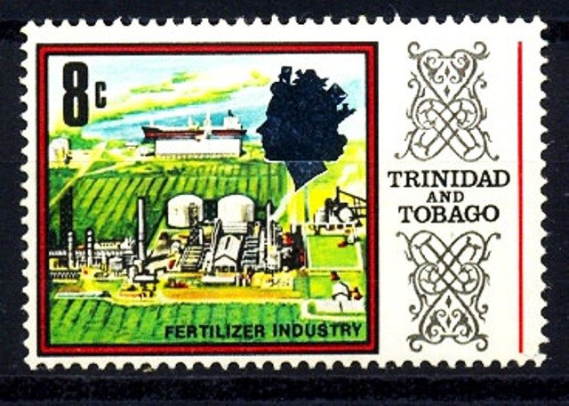 Trindad & Tobogo 1969, Fertiliser Plant, Industry, Agriculture, S.G. 343, 1 Value, MNH