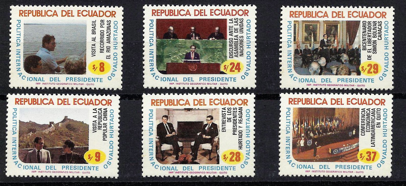 Ecuador 1984, President Hurtado