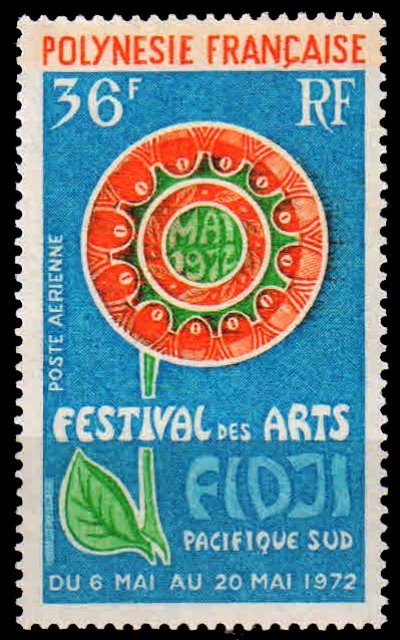 FRENCH POLYNESIA 1972 - South Pacific Arts Festival, 1 value, MNH, S.G. 157, Cat � 10