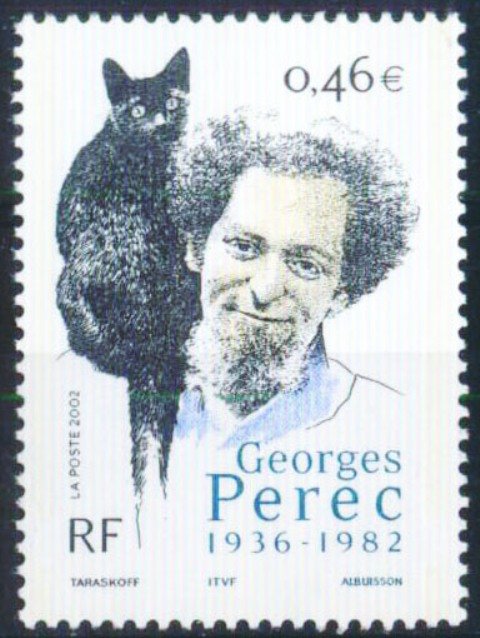 France 2002-Georges Perec (writer), Cat- S.G. 3860-1 Value-MNH