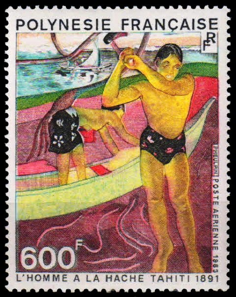 French Polynesia 1983 - 80th Death Anniversary of Gauguin Painter, 1 Value, MNH, S.G. 392, Cat £ 18