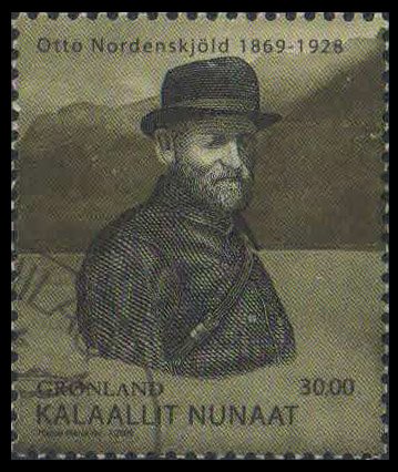 GREENLAND 2009-Otto Nordenskjold's Expeditions-S.G. 595-1 Value-Used-Cat £ 15-