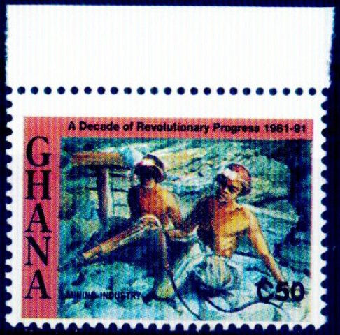 GHANA 1992-MIners-Mining Industry-S.G. 1656-1 Value, MNH