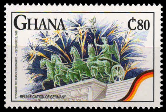 GHANA 1992-Horse Chariot, Fireworks-S.G. 1672-1 Value-MNH