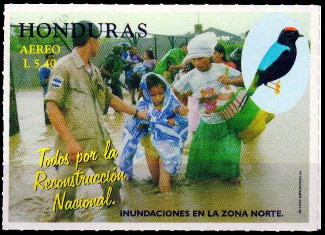 HONDURAS 1999- Soldier, Women, Child, Flood,Bird, 1 Value, MNH-S.G. 1474