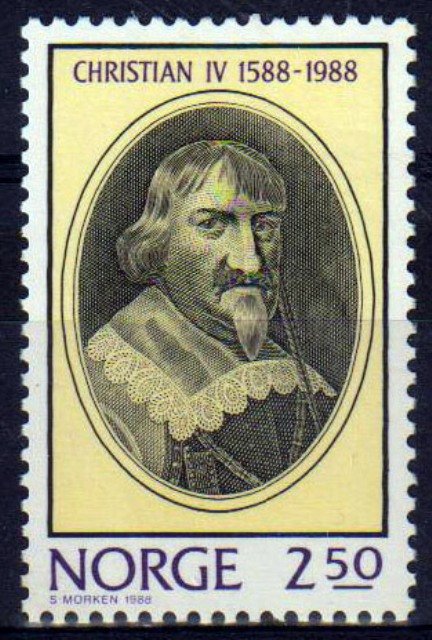 NORWAY 1988-King Christian IV Accession-Hair Styles and Costumes-1 Value-MNH-S.G. 1047