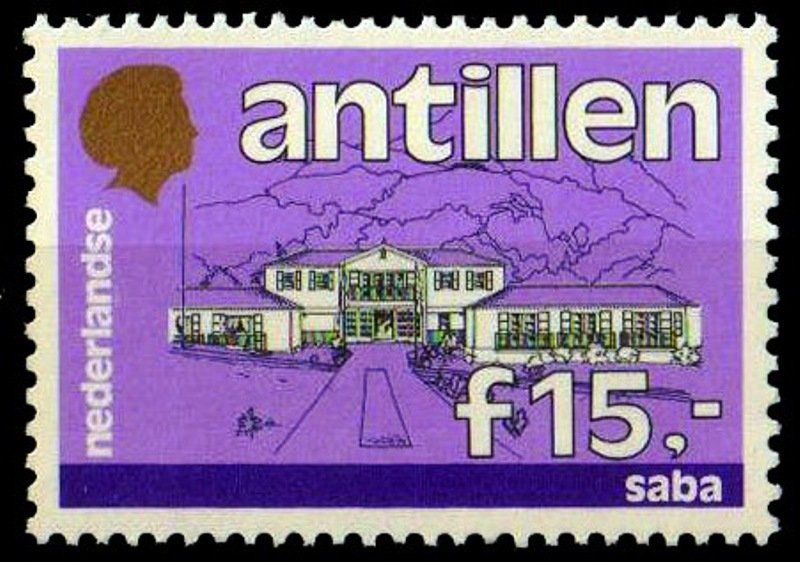 NETHERLANDS ANTILLES 1983-Sabo Government Building-1 value-MNH-Cat � 22-S.G. 844