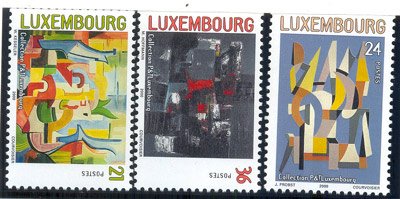 LUXEMBOURG 2000 - Modern Art showing paintings, Set of 3, S.G. 1544-46