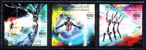 LIBYA 1985-Evacuation of Foeign Forces-Strip of 3-MNH-S.G. 1780-1782-Cat £ 3-75