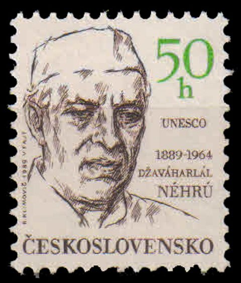CZECHOSLOVAKIA 1989 - Jawahar Lal Nehru, 1 Value Mint Stamp