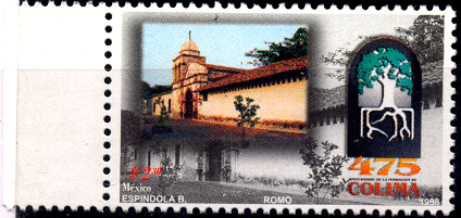 MEXICO 1998, Franciscan Monastery , Colima , S.G. No. 2555, 1 Value , MNH