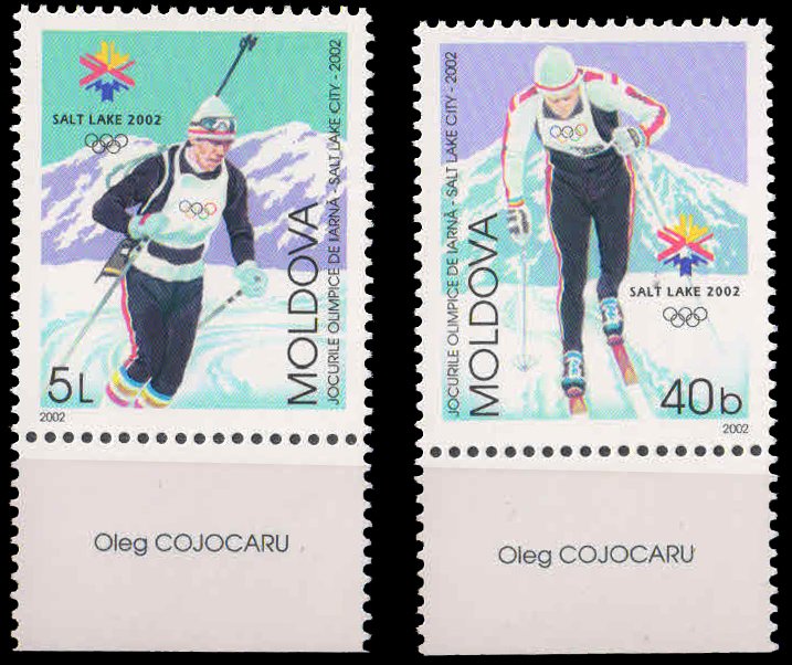 Moldova 2002-Winter Olympic Games, Salt Lake City-S.G. 422-423-Set of 2, MNH