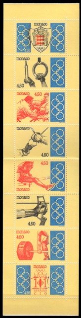 Monaco 1993, Olympic Committee Session, Monaco, S.G. 2137-2144, Se-tenant strip of 8, MNH Cat £ 16