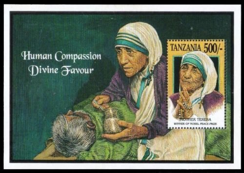Tanzania Mother Teresa S/Sheet mint