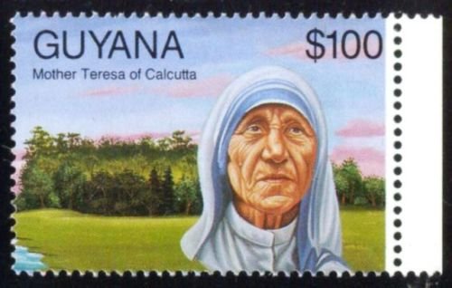 GUYANA 1993 - Mother Teresa of Calcutta, Nobel Prize, 1 Value, MNH Stamp