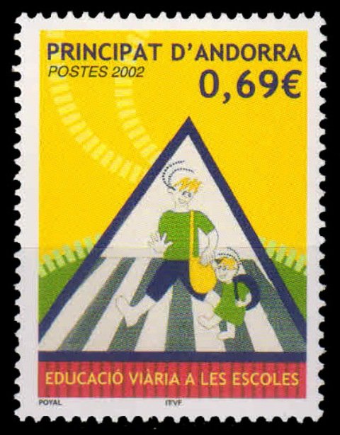 ANDORRA FRENCH 2000, Schools Road Safety, 1 Value, MNH-S.G. F 615