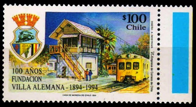 CHILE 1994-Railway Station, Villa Alemana, 1 Value, MNH-S.G. 1583