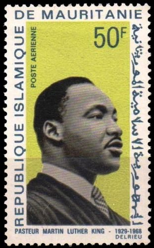MAURITANIA 1968-Dr. Martin Luther King, Apostles of Peace-1 Value-MNH-S.G. 312