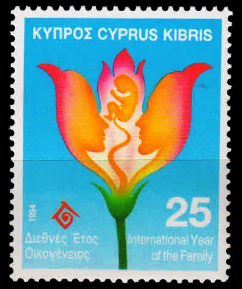 Cyprus 1994-Inter Year of the family, Adults & Unborn baby in Tulip, 1 Value, MNH-S.G. 852