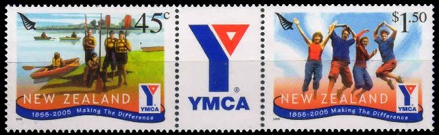 NEW ZEALAND 2005-YMCA International 150th Anniv., Set of 2, MNH, S.G. 2766-2769