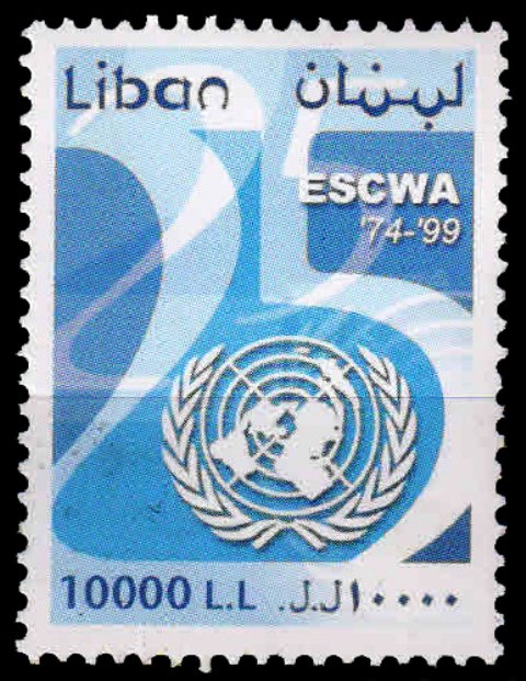 LEBANON 2001-U.N. Economic & Social Commission for Western Asia, 1 Value, MNH, Cat £ 40-S.G. 1387