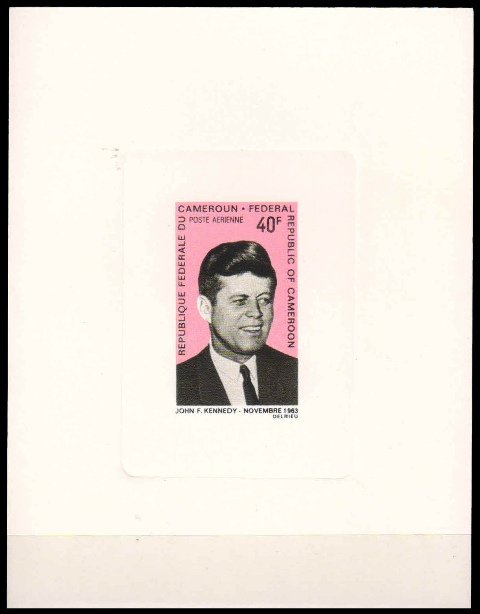 CAMEROUN 1968-John F. Kennedy, Imperf Deluxe Sheet, MNH, Apostles of Peace, S.G. 514