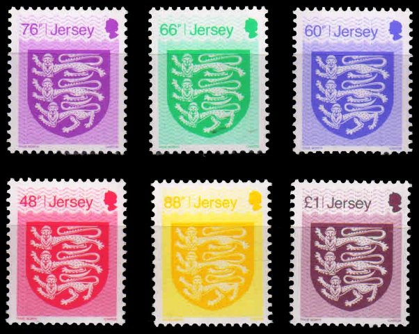 JERSEY 2016-Coat of Arms, Set of 6-Face £ 4.38-MNH