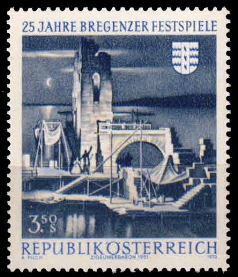 AUSTRIA 1970-Bregenz Festival, 1 Value, MNH, S.G.1591