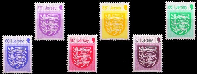 JERSEY 2017-The Crest of Jersey, Set of 6-MNH, Face � 4.38