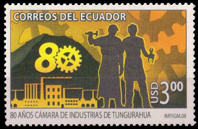 Ecuador 2008-Symbols of Industry, Chamber of Industry, 1 Value, MNH, S.G. 3046-Cat � 14-