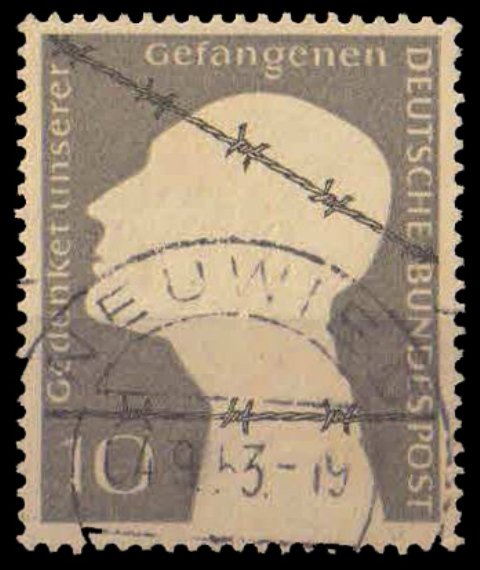 GERMANY WEST 1953, Prisoner of war, 1 Value, Used, S.G. 1091