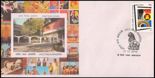 31-12-2010-Lalit Kala Akademy-First Day Cover