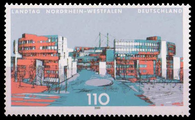 GERMANY 2000, Parliament Building, North Rhine, West Phalia, 1 Value, MNH, Cat � 2-S.G. 2957