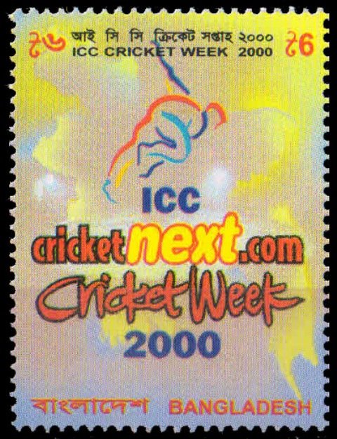 BANGLADESH 2000, ICC Cricket Week 2000, 1 Value, MNH, S.G. 757