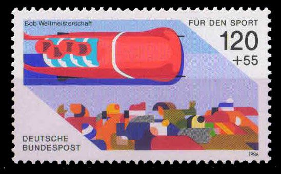 Germany 1986, Bobsleigh, World Championship, 1 Value,MNH, S.G. 2121, Cat.£3.75