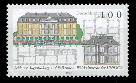 Germany 1997, Augustusburg & Falkenlust Castles, UNESCO, 1 Value,MNH, S.G. 2765
