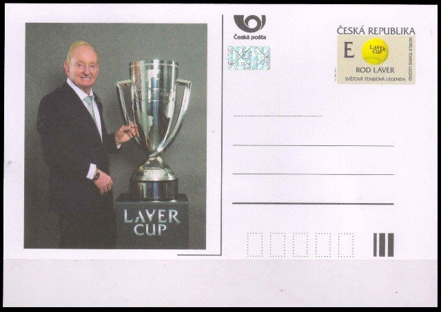 CZECH REPUBLIC 2017-World Tennis Legend-Laver Cup Post card-Mint