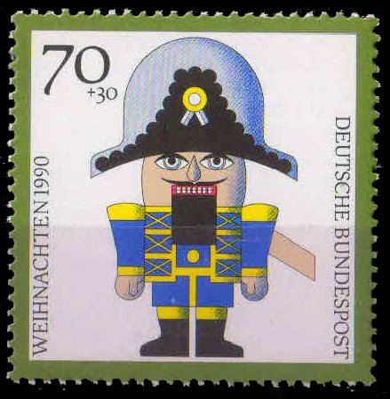 Germany 1990, Soldier Nutcrackers, Christmas, 1 Value, MNH S.G. 2335