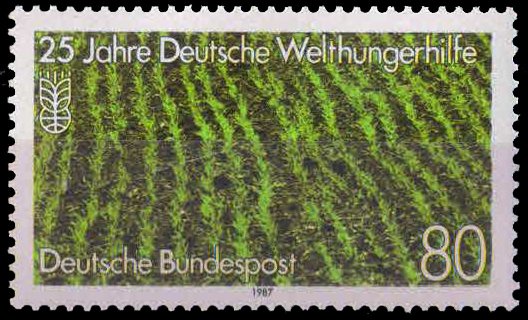 Germany 1987, Paddy Field, Famine Aid, 1 Value,MNH, S.G. 2223