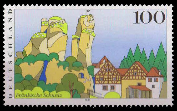 Germany 1995, Franconian Switzerland, Landscapes, Mountains, 1 Value, MNH, S.G. 2646