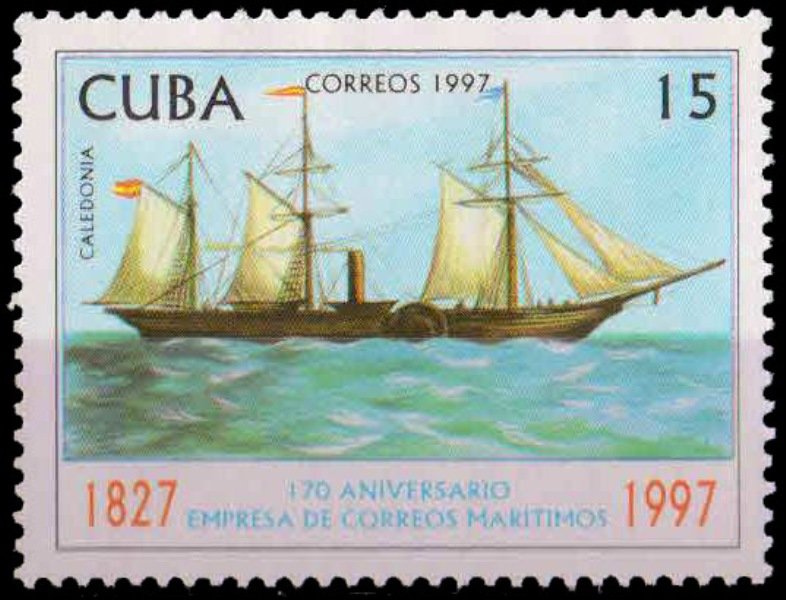 CUBA 1997, Stamp Day, Postal Service, Ship, 1 Value, MNH, S.G. 4160