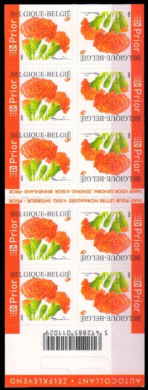 BELGIUM 2004, Flowers Carnation, Self Adhesive, MNH, 1 Value, MNH, Cat £ 3-S.G. 3807
