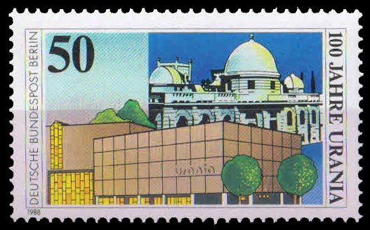 GERMANY Berlin 1988-Old & New Buildings, Jahre Urania Science Museum, 1 Value, MNH, S.G. B 799-Cat � 2.30-