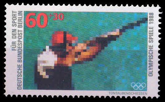 GERMANY Berlin 1988-Clay Pigeon Shooting, Olympic Games, 1 Value, MNH, S.G. B 801, Cat £ 2.30-