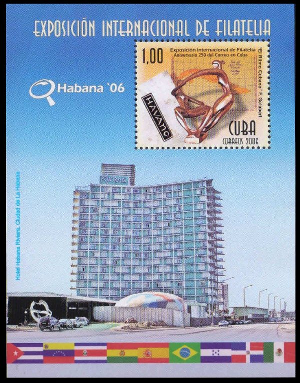 CUBA 2006-Inter Philatelic Exhibition, Cuban Postal Service, Miniature Sheet, S.G. MS 4923
