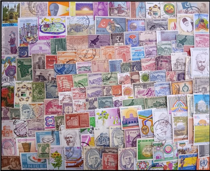 PAKISTAN 300 All Different, Large & Small, Used Thematic Stamps