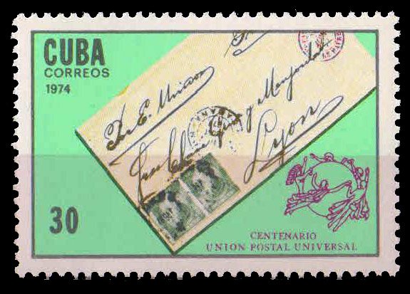 CUBA 1974-Cuban Letter of 1874, U.P.U. 1 Value, MNH, S.G. 2119