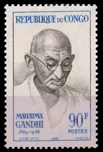 CONGO 1967, Mahatma Gandhi, 1 Value, MNH, S.G. 123